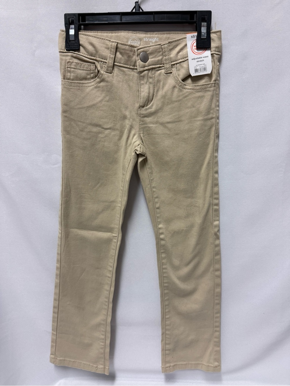 wonder nation Kids Straight Fit Khaki Pants - Beige